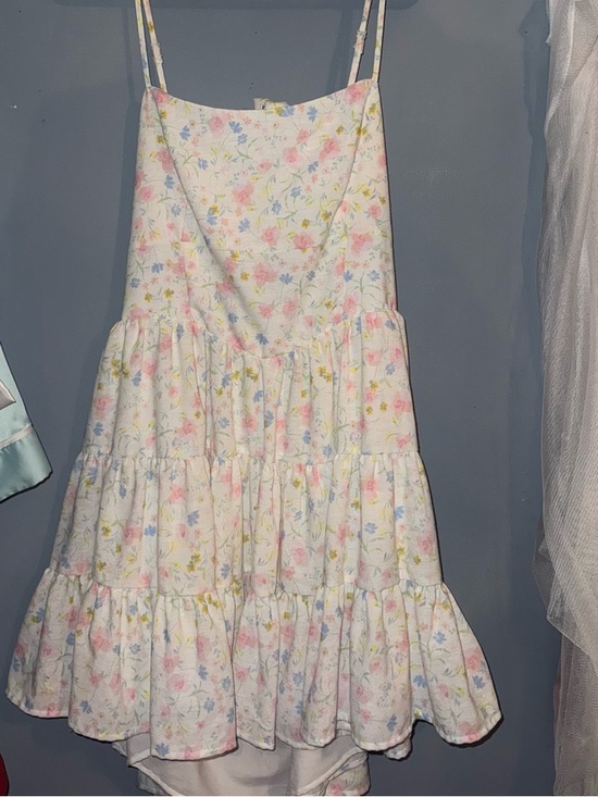 Altar'd State Dresses & Skirts - Altar’d State Floral Mini Dress XL | Tie Back Tiered Cottagecore Dress